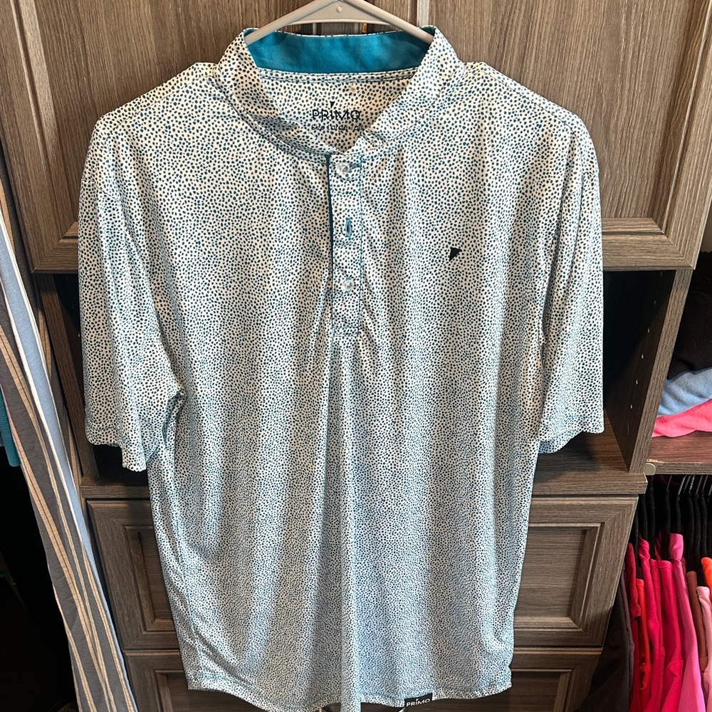White and Blue Men's Shirt